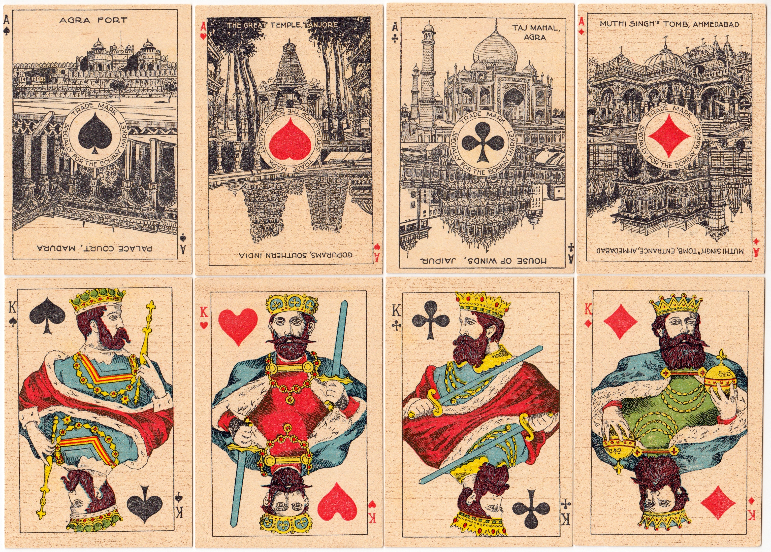 Playing cards for the Bombay Market, c.1915