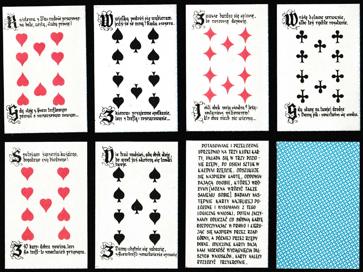 Polish fortune-telling cards, c.1985