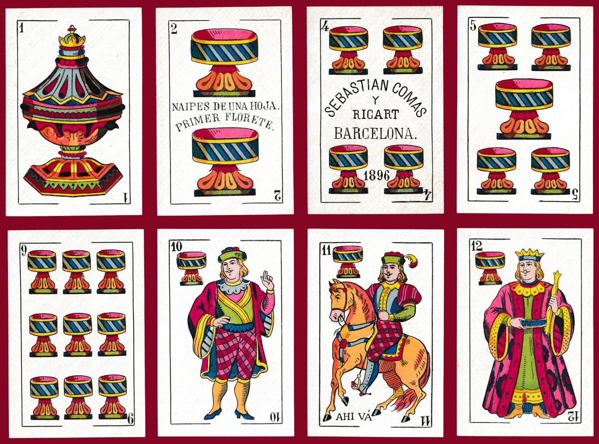 Cadiz-Catalan style pack by Sebastián Comas y Ricart, Barcelona, Spain, 1896