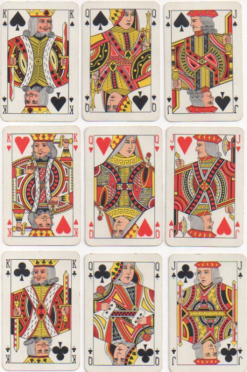 Court (Coat) Cards: Bridge - King, Queen, Jack