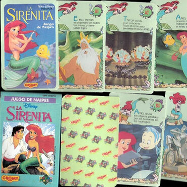 Little Mermaid Cromy card game Argentina