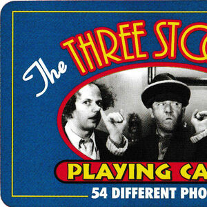 Three Stooges playing cards