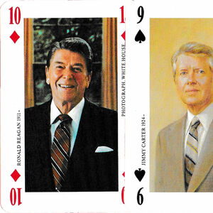 Presidential playing cards