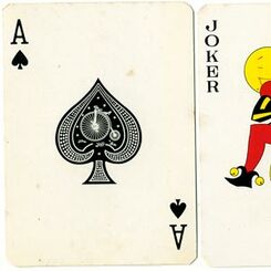 Festal advertising playing cards