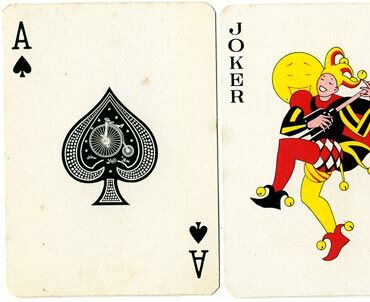 Festal advertising playing cards