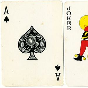 Festal advertising playing cards