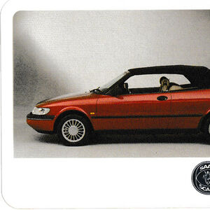 The Saab 900 Convertible playing cards