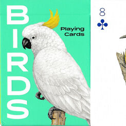 Birds playing cards