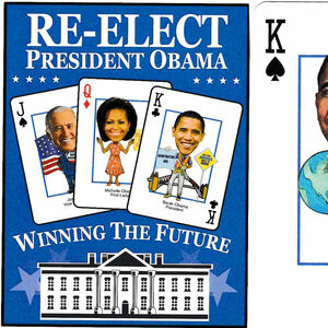 Obama Presidential playing cards, 2012