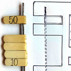 The making of a Bridge or Bézique marker