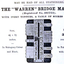 Bridge Markers and bridge scoring methods