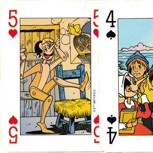 Pinocchio playing cards