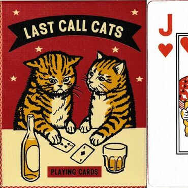 Last Call Cats playing cards