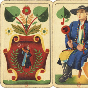 Czech playing cards with German suits