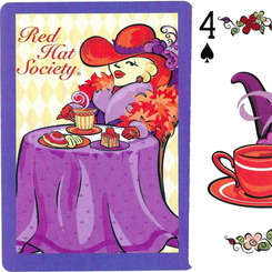 Red Hat Society playing cards