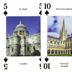 Cathedrals, Abbeys & Minsters playing cards