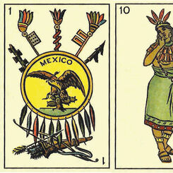 Mexican ethnic playing cards