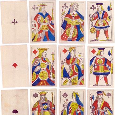 Swiss Piquet Playing Cards, c.1850-60