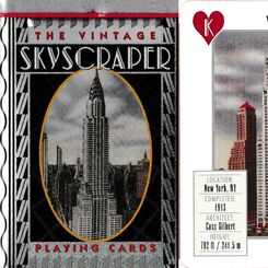 Image for Vintage skyscraper playing cards