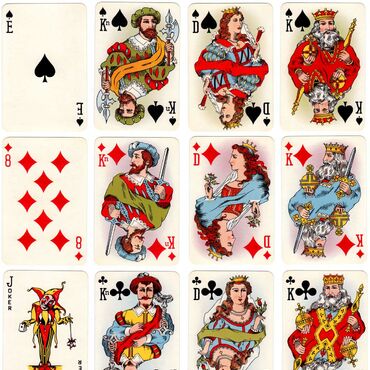 ‘501’ playing cards by Alf Cooke