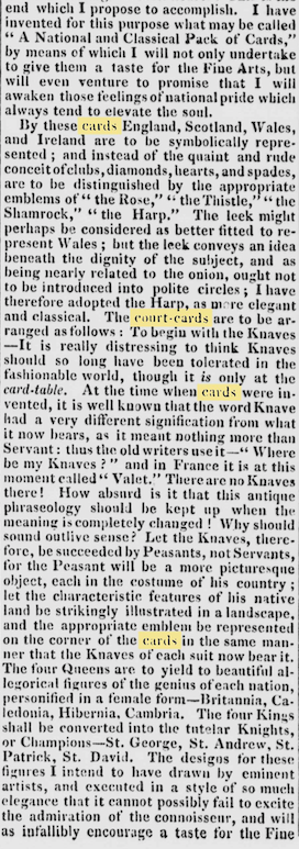 65: Adverts and related documents 1684-1877 — The World of Playing Cards