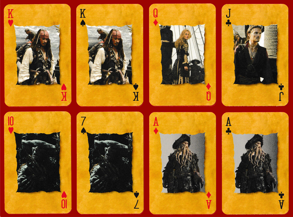 Pirates of the Caribbean: At World’s End playing cards made by Piatnik, Vienna, Austria, for Piatnik Budapest and Piatnik Praha, c2009