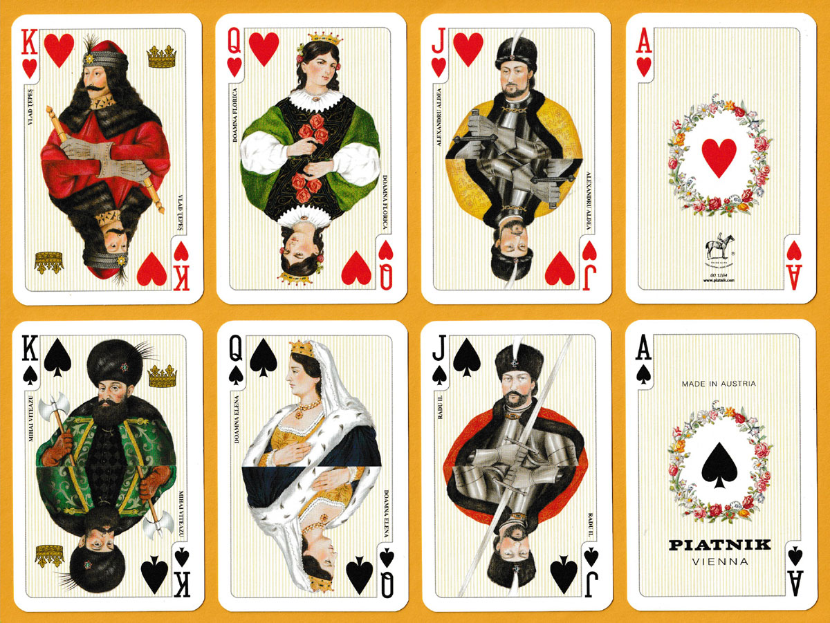 Romania playing cards made by Piatnik, Vienna, Austria, 2000