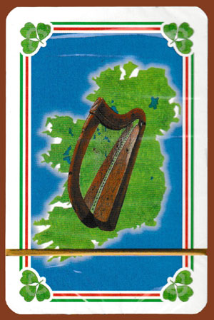 Shamrock Irish Heritage playing cards made by Piatnik, Vienna, Austria, 1999