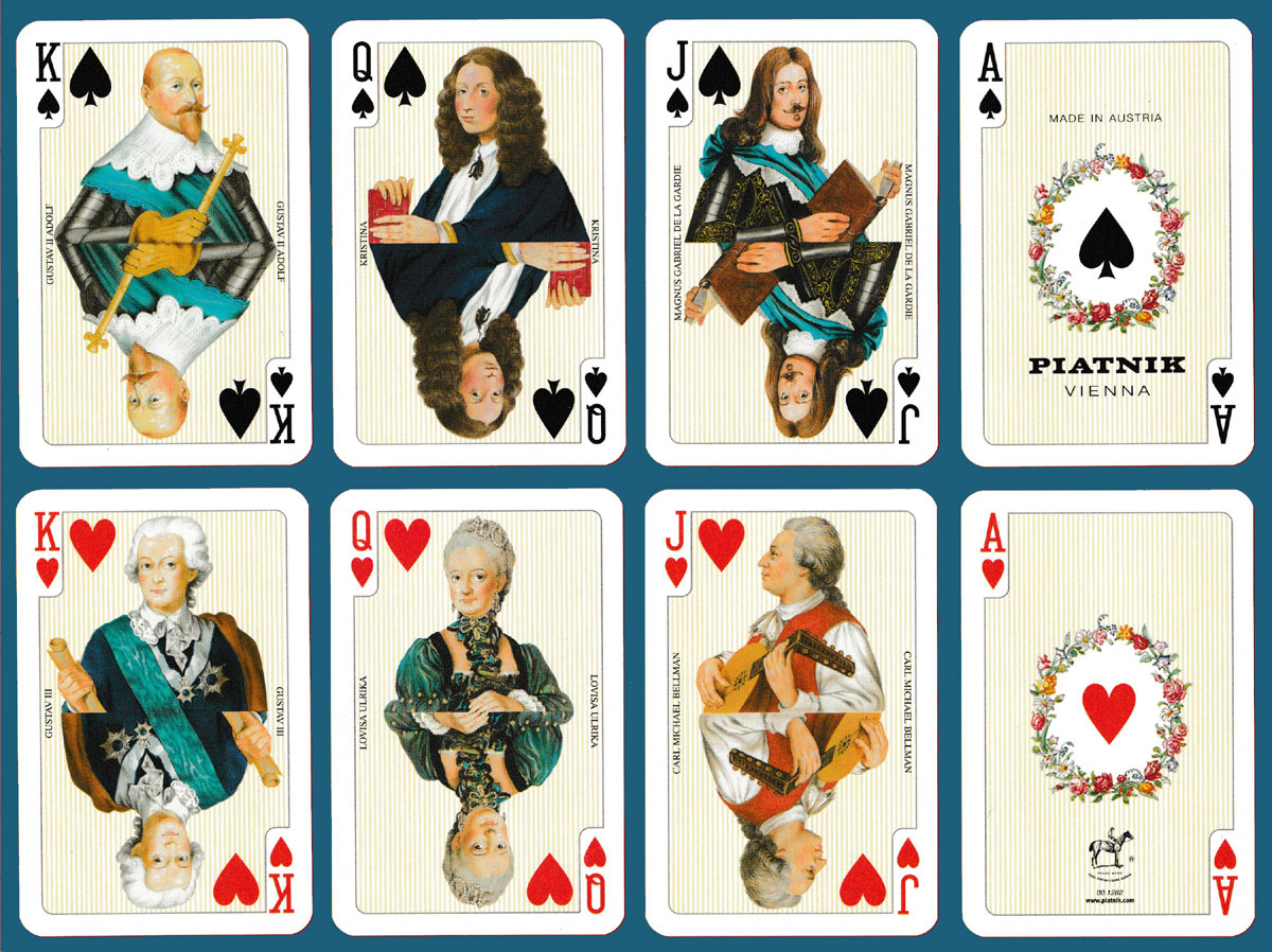 Sweden playing cards made by Piatnik, Vienna, Austria, 2000