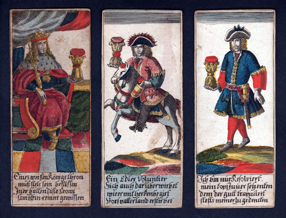 Trappola cards, possibly made by Johann Ziser of Prague, c1760