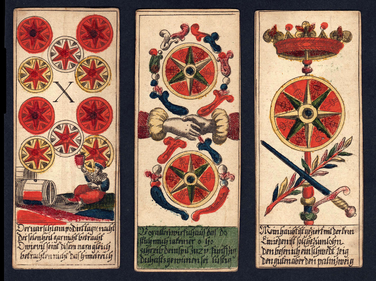 Trappola cards, possibly made by Johann Ziser of Prague, c1760