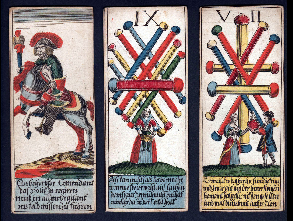 Trappola cards, possibly made by Johann Ziser of Prague, c1760