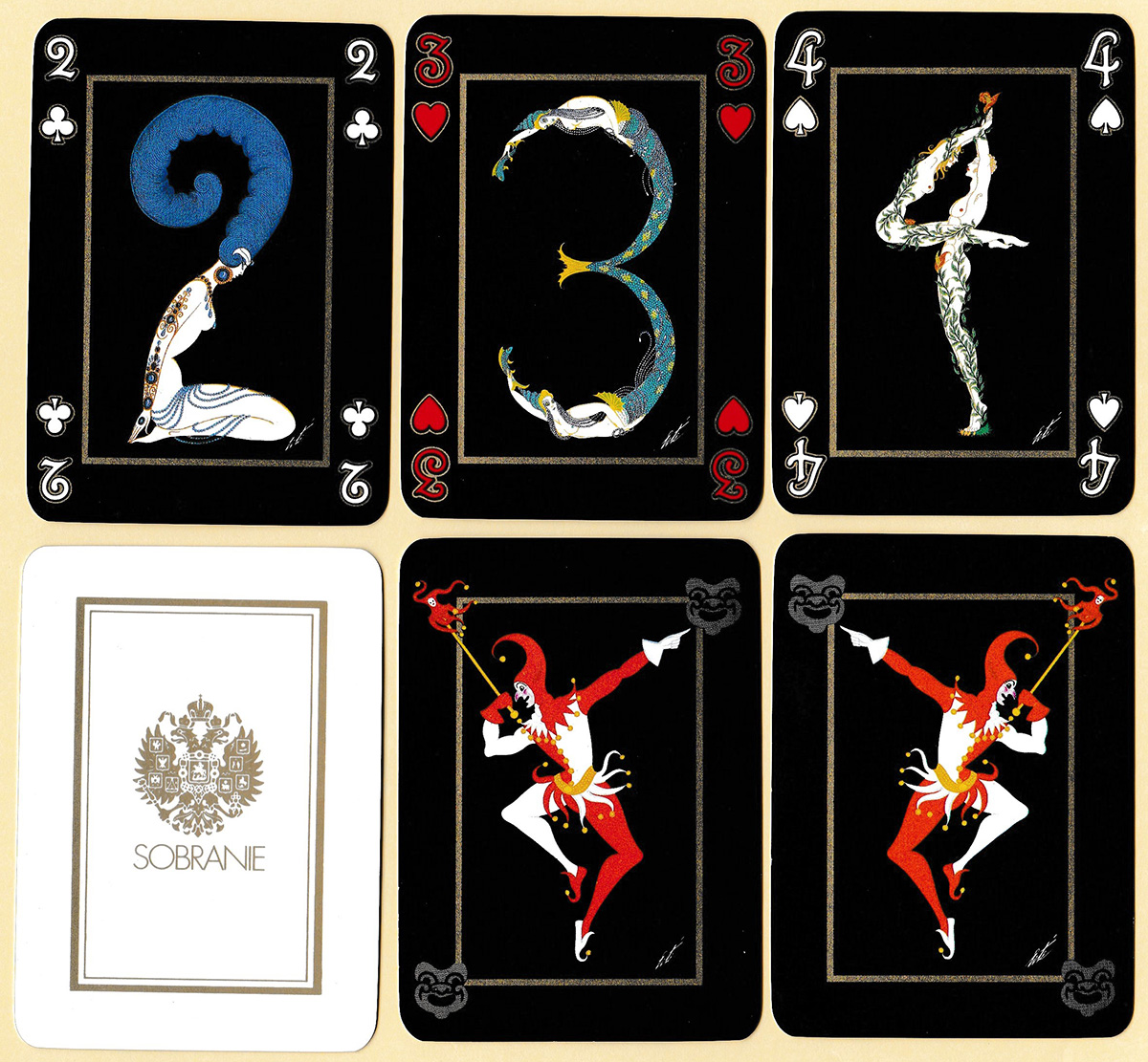 The Art of Erté playing cards published in 1983 by Sobranie of London