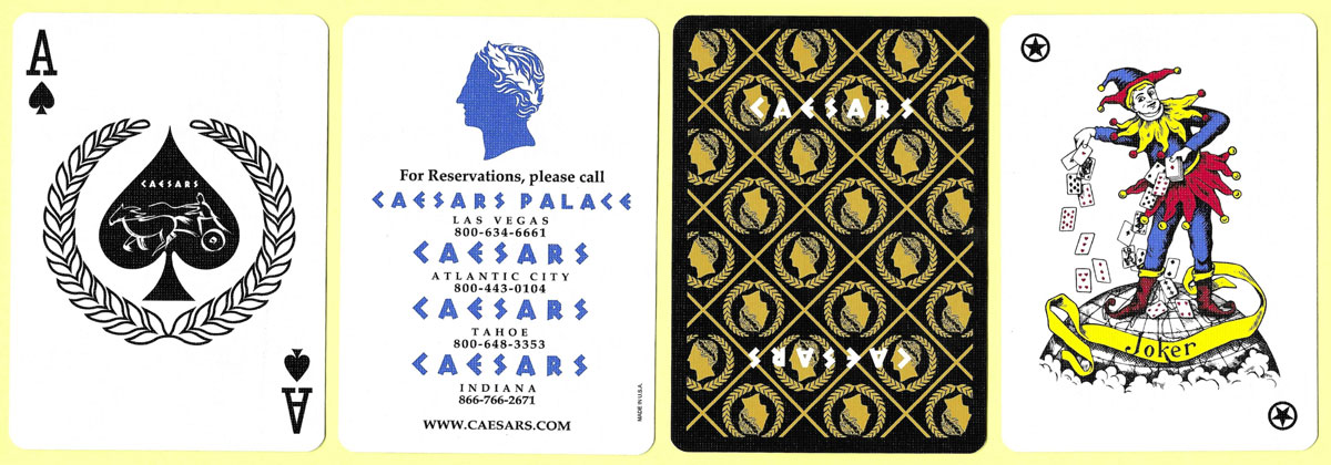 Caesars Palace casino playing cards, c.2020