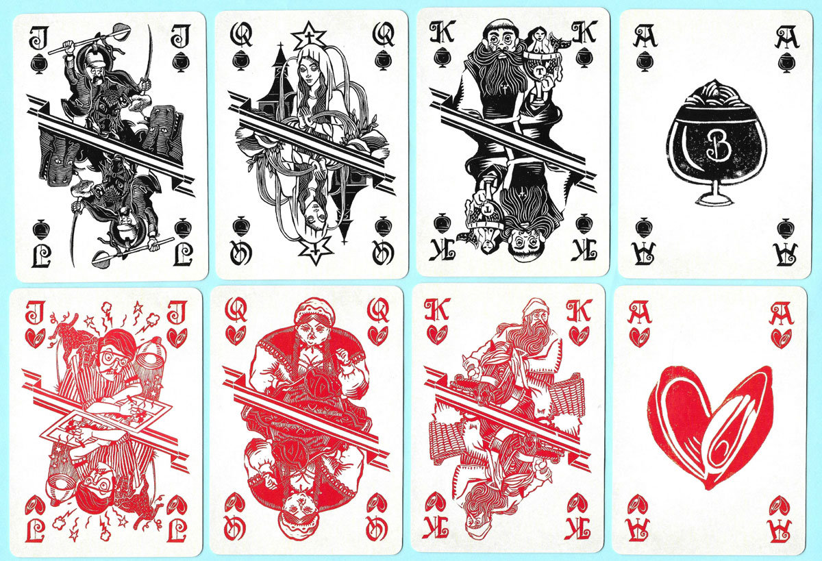 Gallia Belgica playing cards by Cédric Volon, 2016