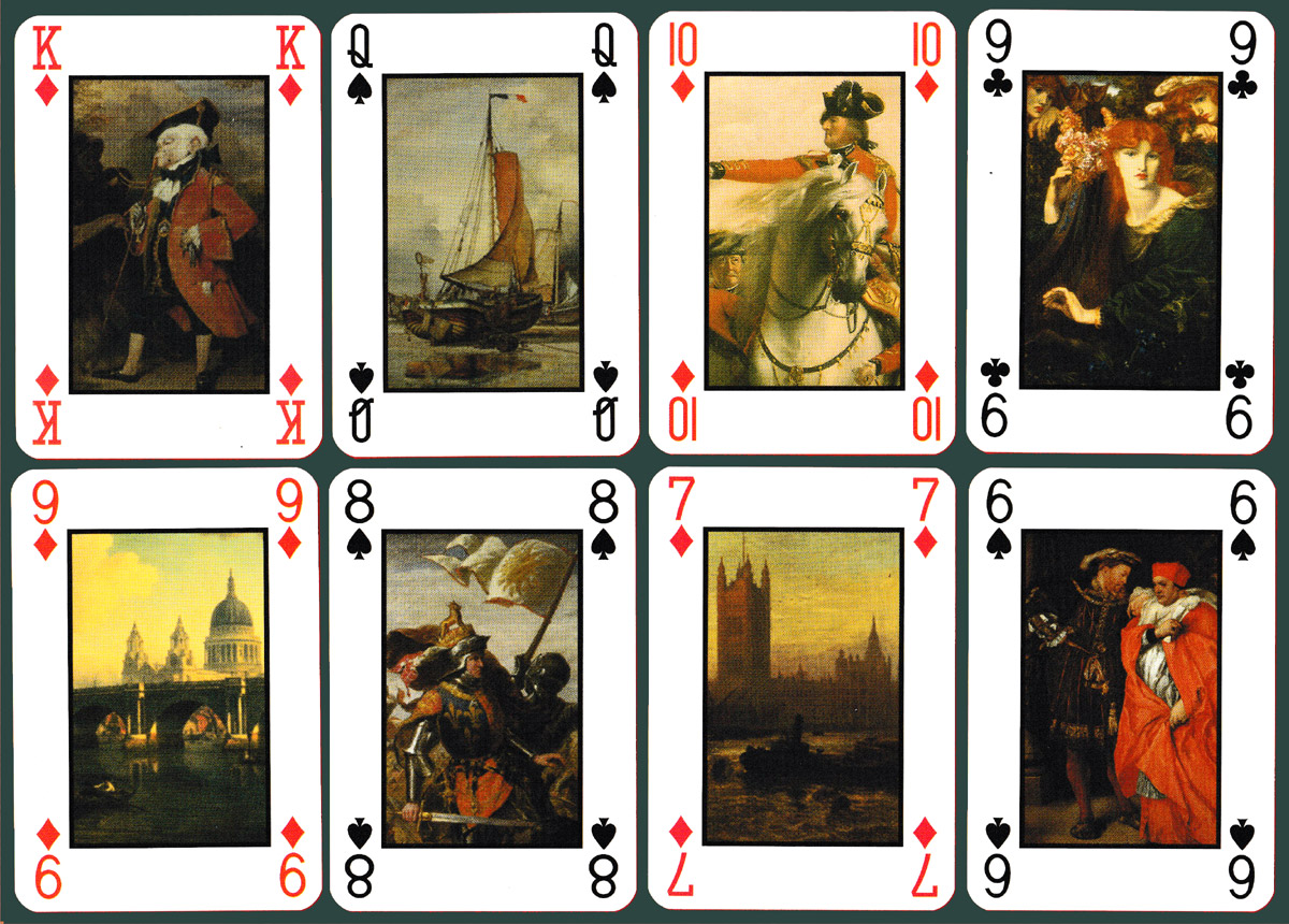 Guildhall Art Gallery playing cards published by the Corporation of London, c2002