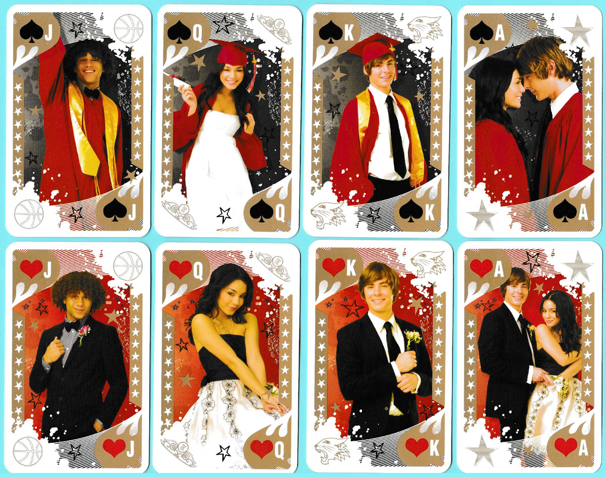 High School Musical 3: Senior Year playing cards published by Cartamundi, 2008