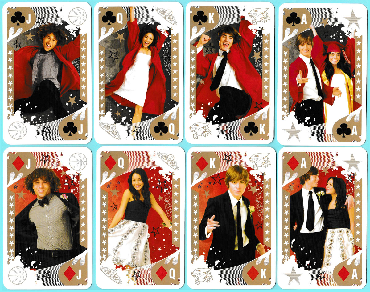 High School Musical 3: Senior Year playing cards published by Cartamundi, 2008