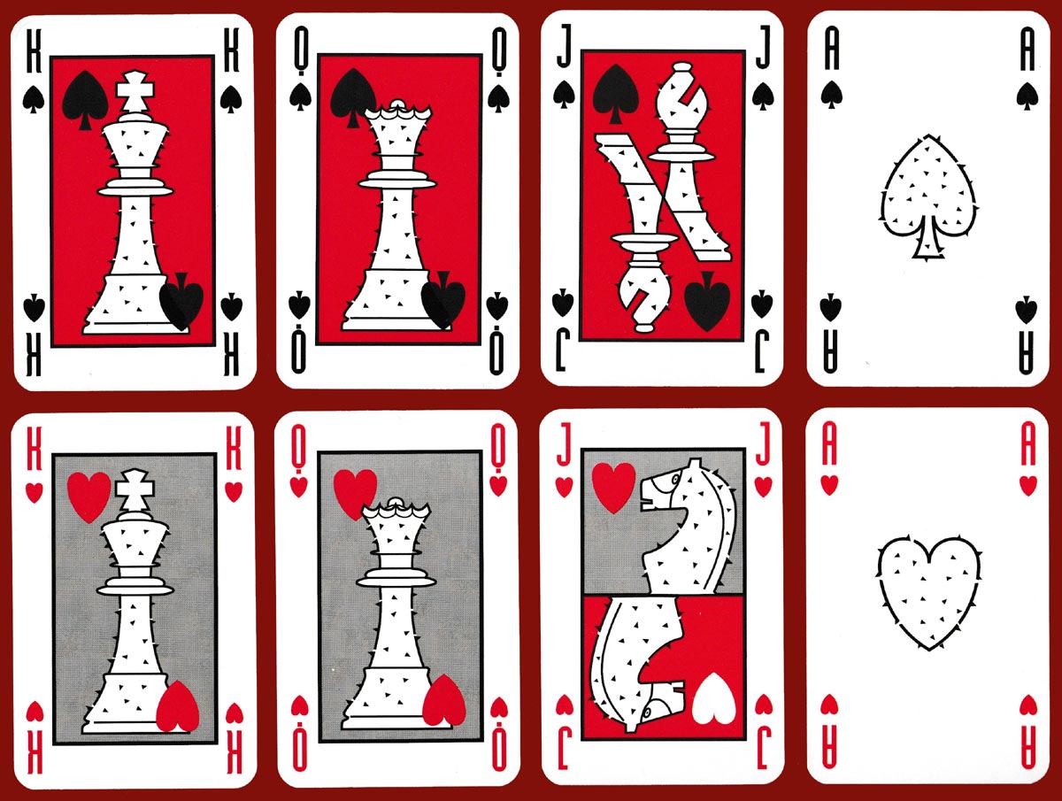 Lost Boys playing cards produced for a chess tournament in Antwerp, 1997