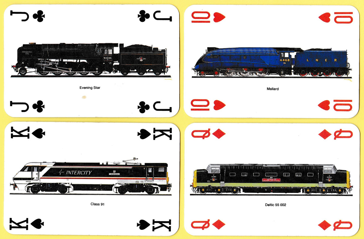 National Railway Museum playing cards produced by Carta Mundi, 1993