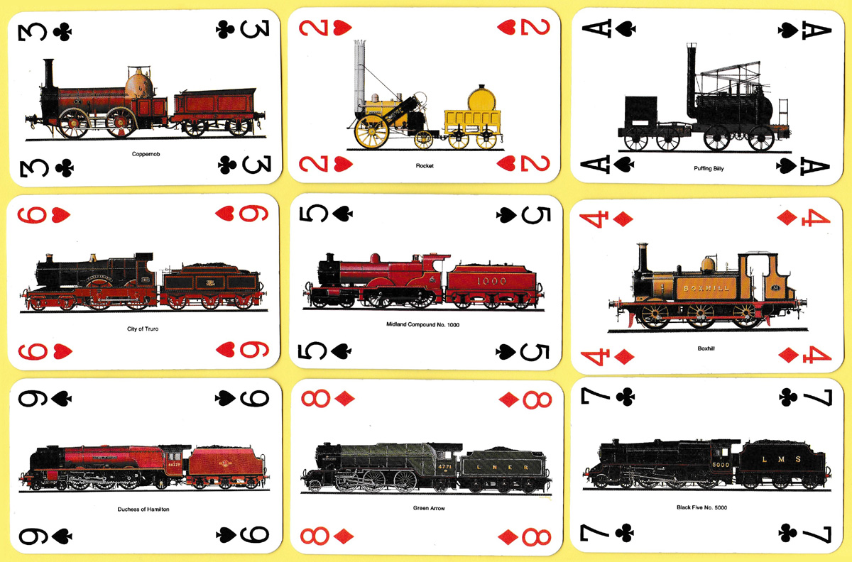 National Railway Museum playing cards produced by Carta Mundi, 1993