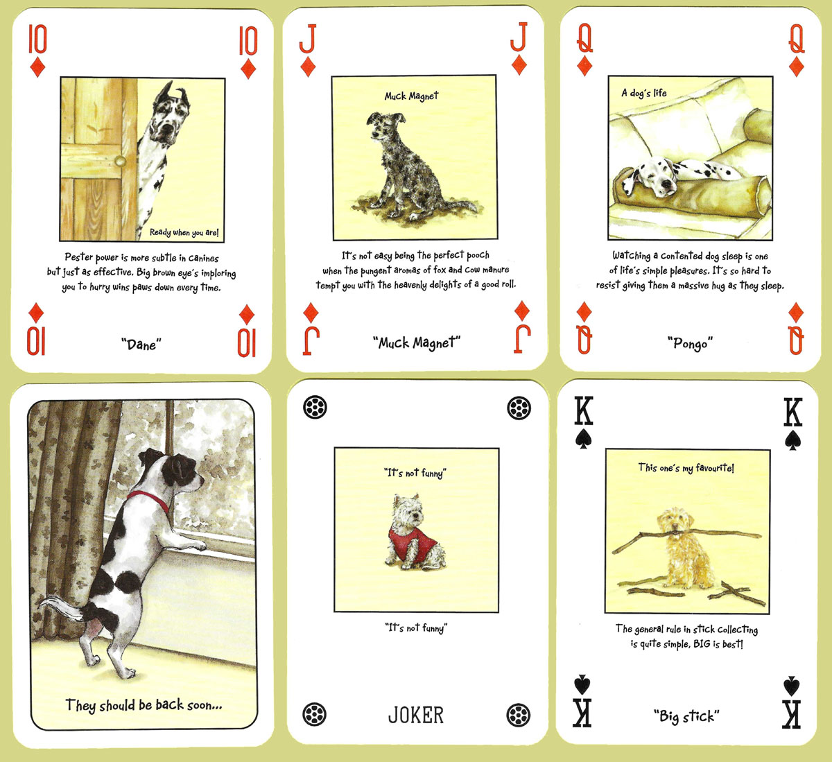 Scruffy Mutts Playing Cards, United Kingdom, c.1998