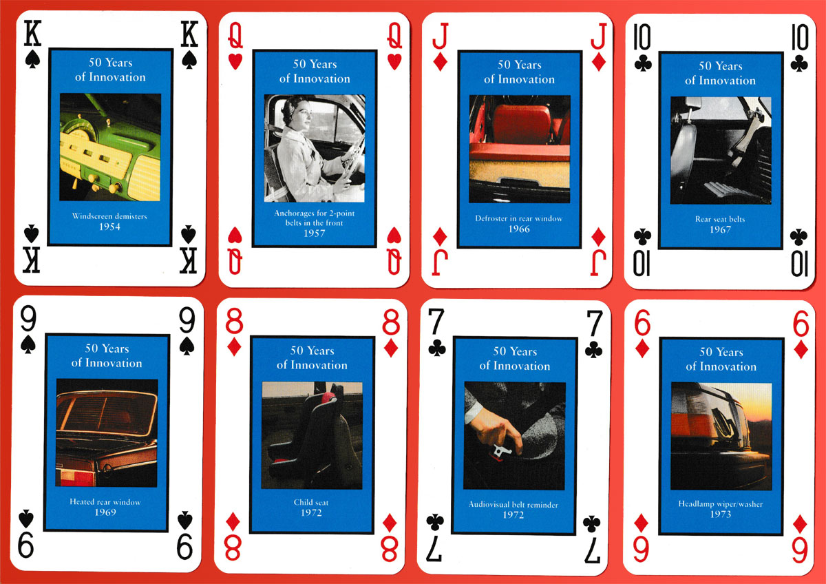 Volvo playing cards made by Carta Mundi, Turnhout, Belgium, for SML Associates, London, UK, c1995