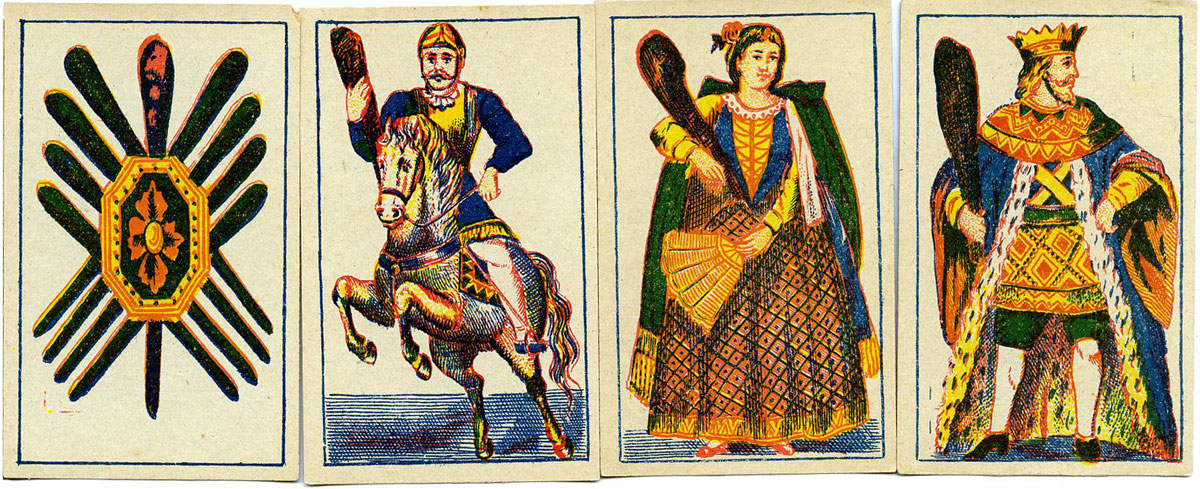 Portuguese cards made for Brazil, 19th century, with monogram M&C. © The Trustees of the British Museum