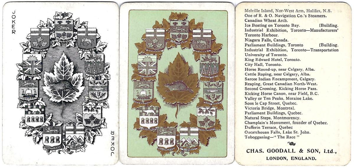 Ocean to Ocean - Arms of 11 Provinces by Chas Goodall & Son Ltd, c.1906