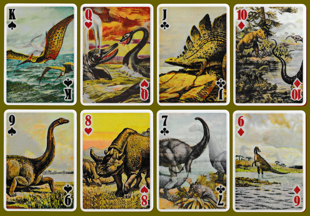 3-D Dino Cards published by Kikkerland Design, New York, NY, USA, c2020