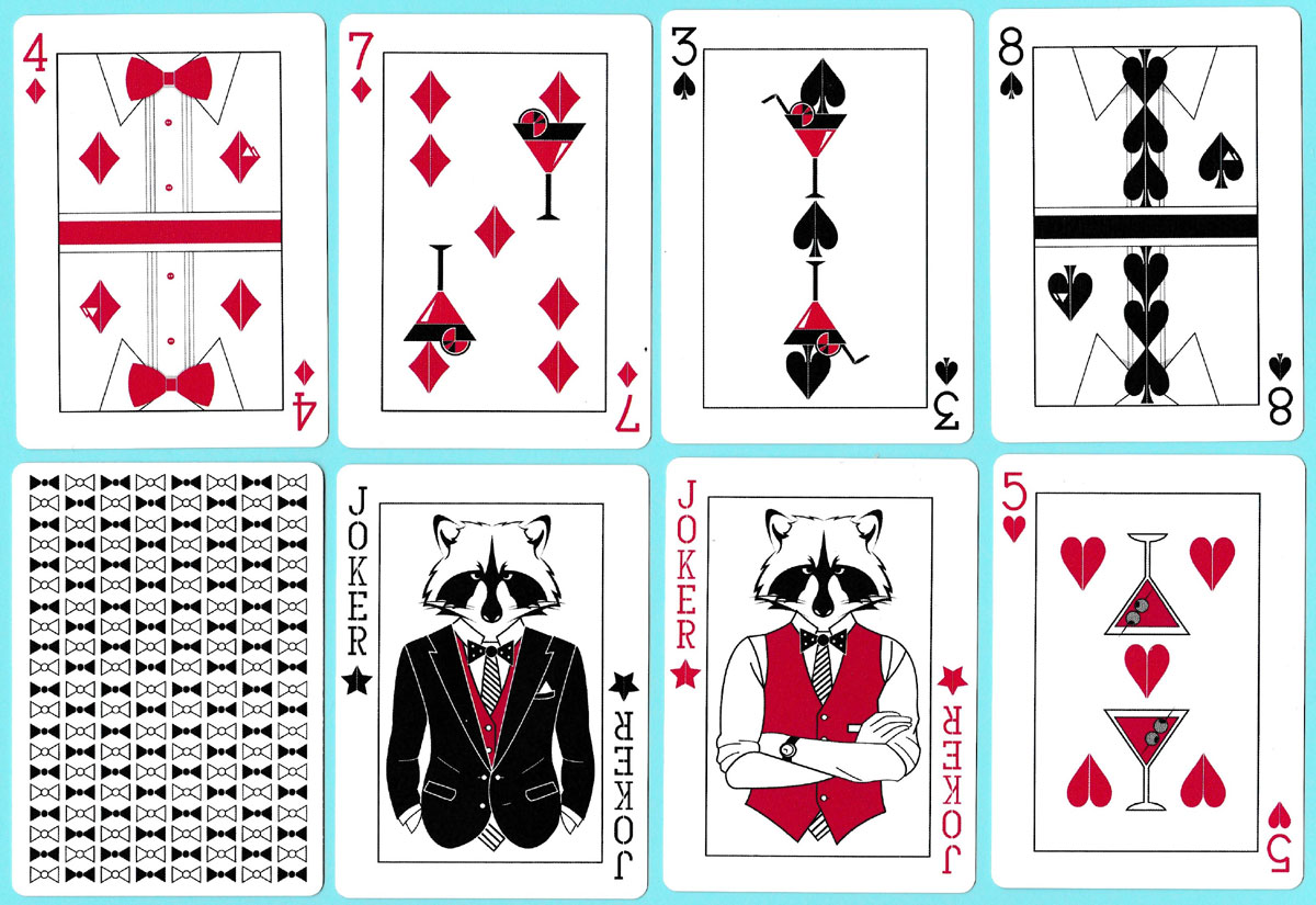 Tuxedo playing cards created by Natalia Silva via Kickstarter, 2016