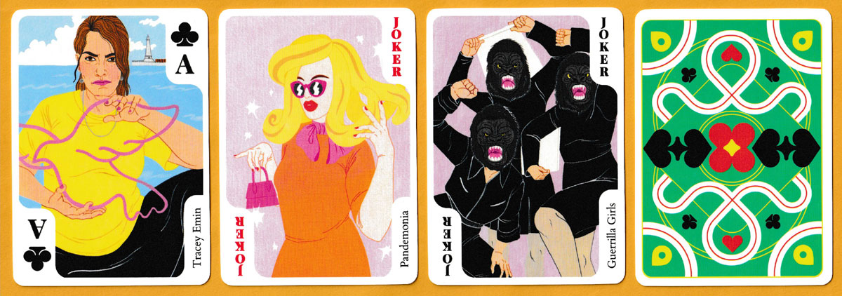 Queen of Arts playing cards published by Thames & Hudson Ltd, London, UK, 2024