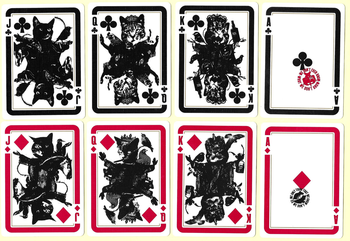 ‘Damn! Fools’ playing cards designed by Leo Scherfig and published by Moon, Denmark, 2022