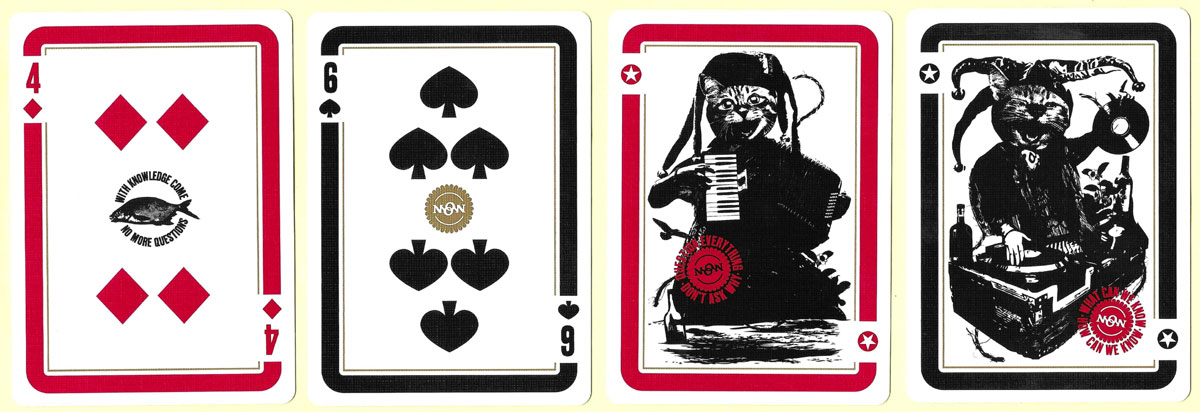 ‘Damn! Fools’ playing cards designed by Leo Scherfig and published by Moon, Denmark, 2022